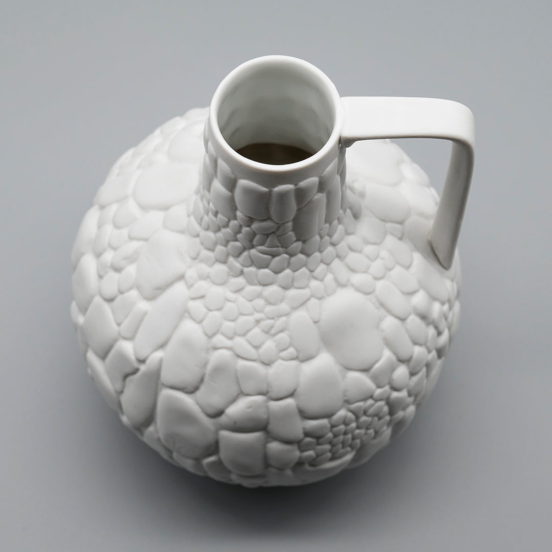 Reptile Relief Bisque Porcelain Trio – Manfred Frey for AK Kaiser, 1970s