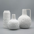 Reptile Relief Bisque Porcelain Trio – Manfred Frey for AK Kaiser, 1970s