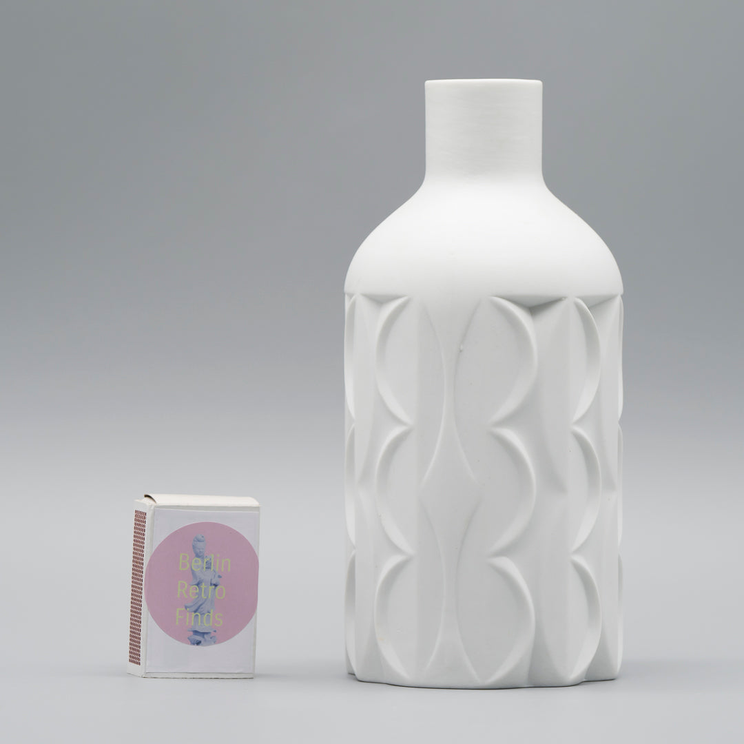 Bisque Porcelain Vase Duo – Werner Uhl for Scherzer Bavaria, 1960s–1970s