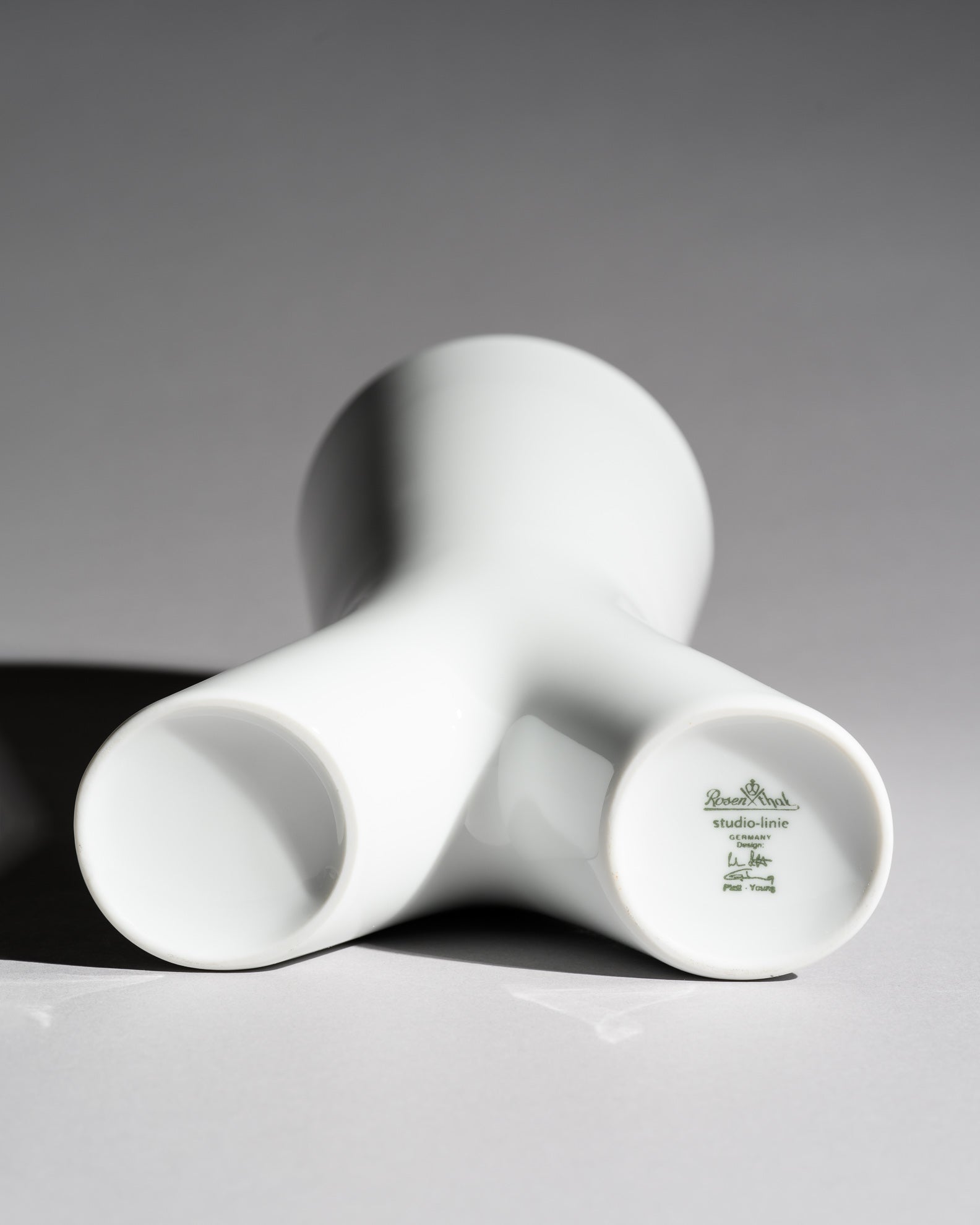 Spirit Glossy White Porcelain Trio – Platt & Young for Rosenthal, 1999