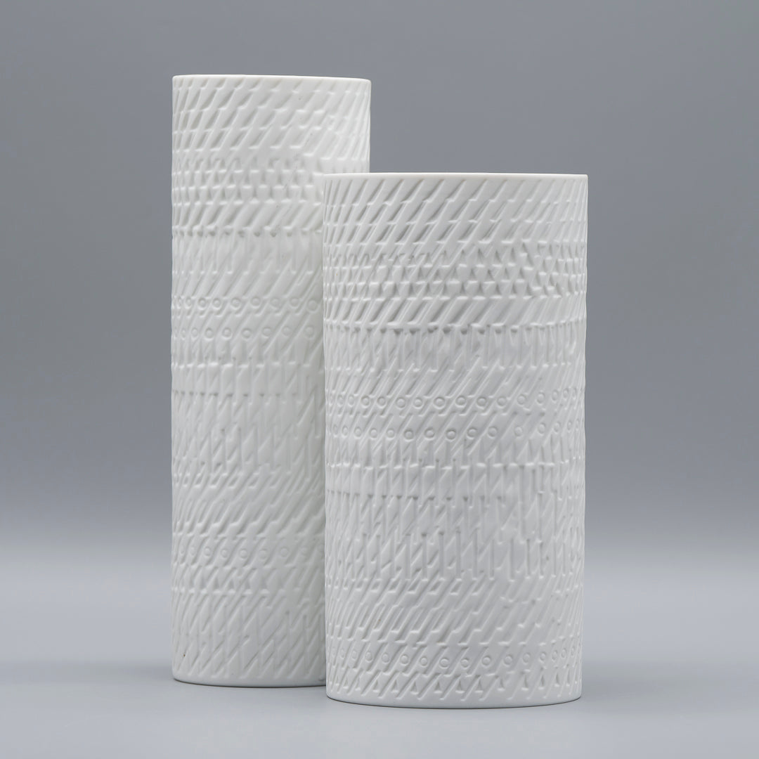 Bisque Porcelain Vase Duo – Martin Freyer for Rosenthal, 1970s