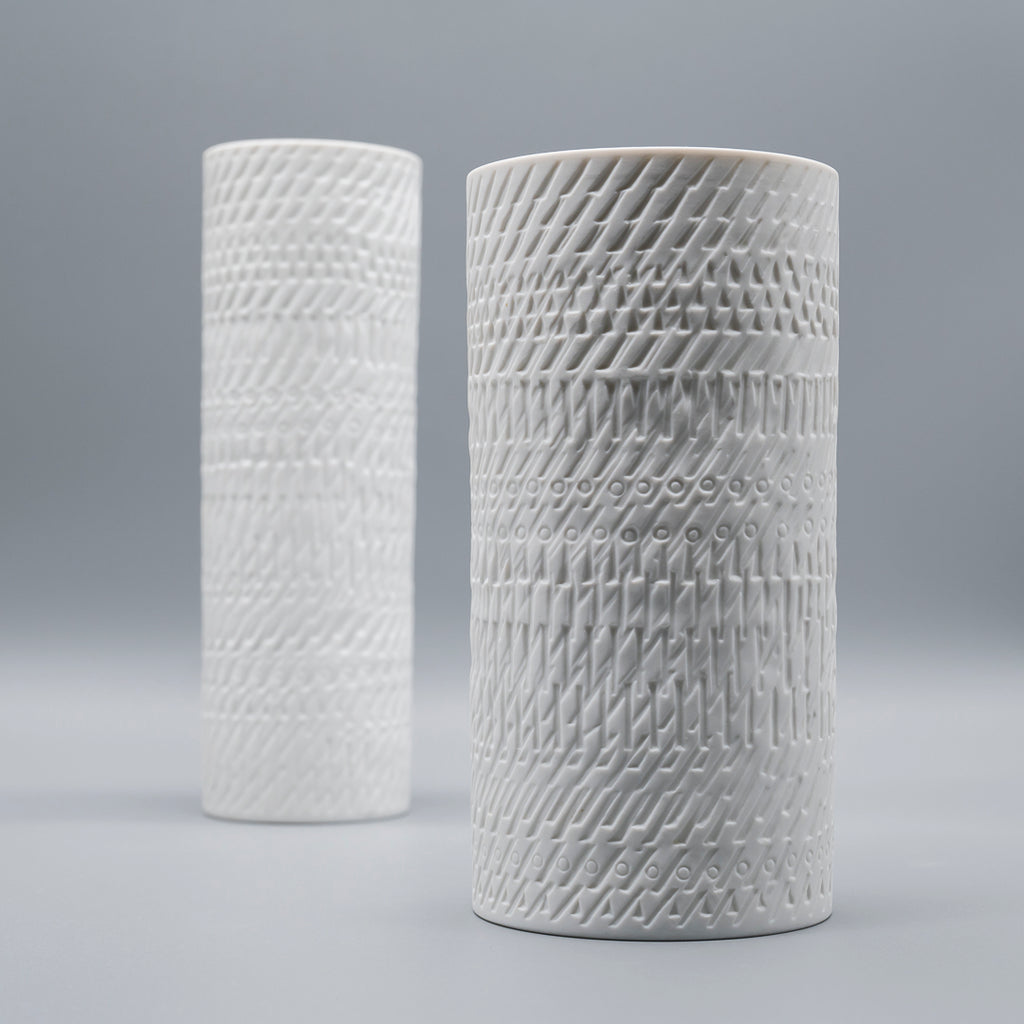 Bisque Porcelain Vase Duo – Martin Freyer for Rosenthal, 1970s