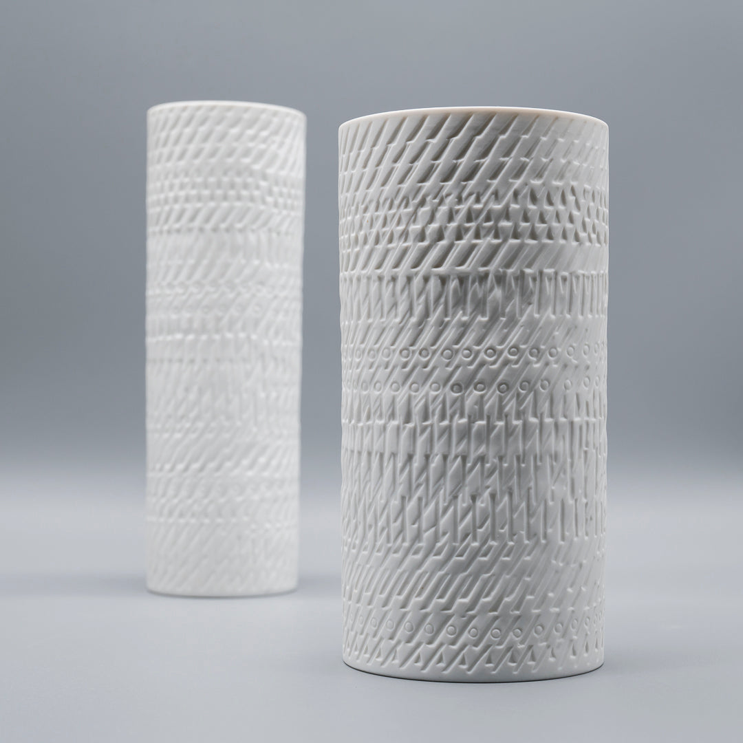 Bisque Porcelain Vase Duo – Martin Freyer for Rosenthal, 1970s