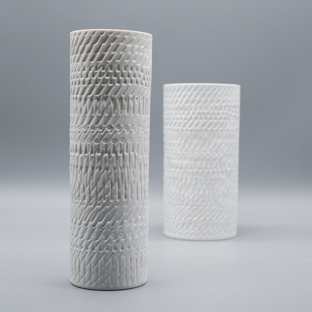 Bisque Porcelain Vase Duo – Martin Freyer for Rosenthal, 1970s
