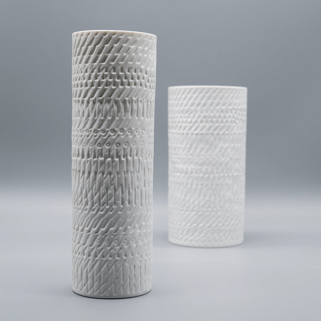 Bisque Porcelain Vase Duo – Martin Freyer for Rosenthal, 1970s