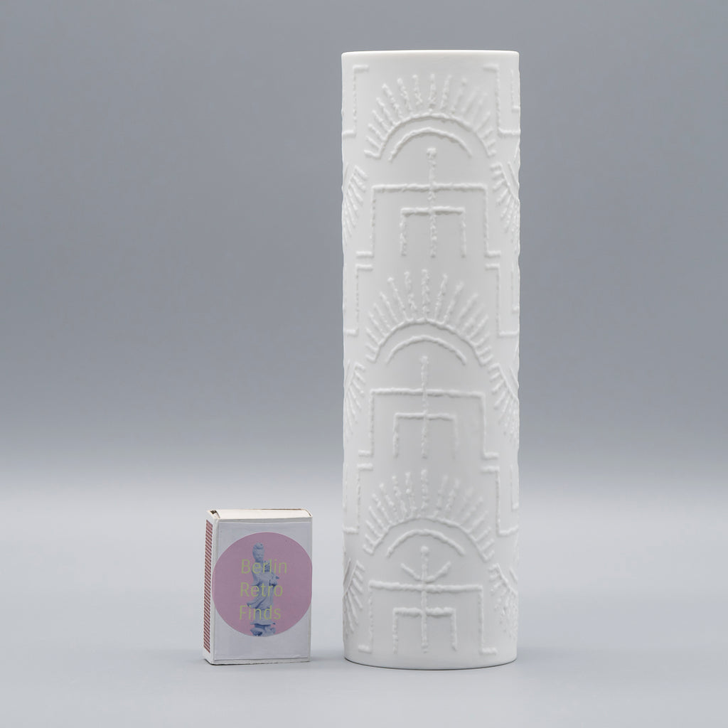 “Tribal” Porcelain Vase Duo – Cuno Fischer for Rosenthal, 1960s