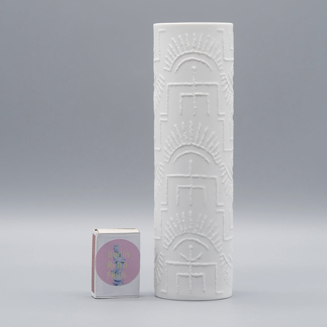 “Tribal” Porcelain Vase Duo – Cuno Fischer for Rosenthal, 1960s