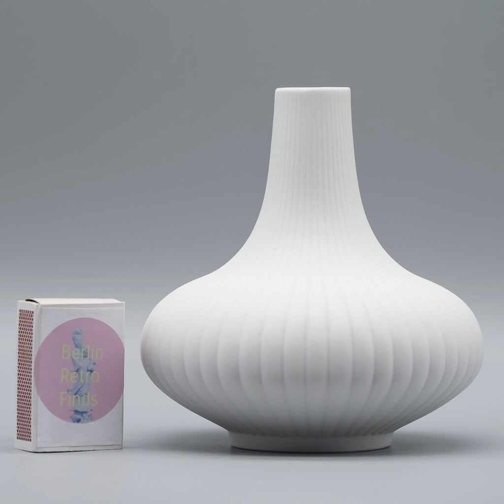 Vintage Bisque Porcelain Vase Duo – Hutschenreuther, 1960s