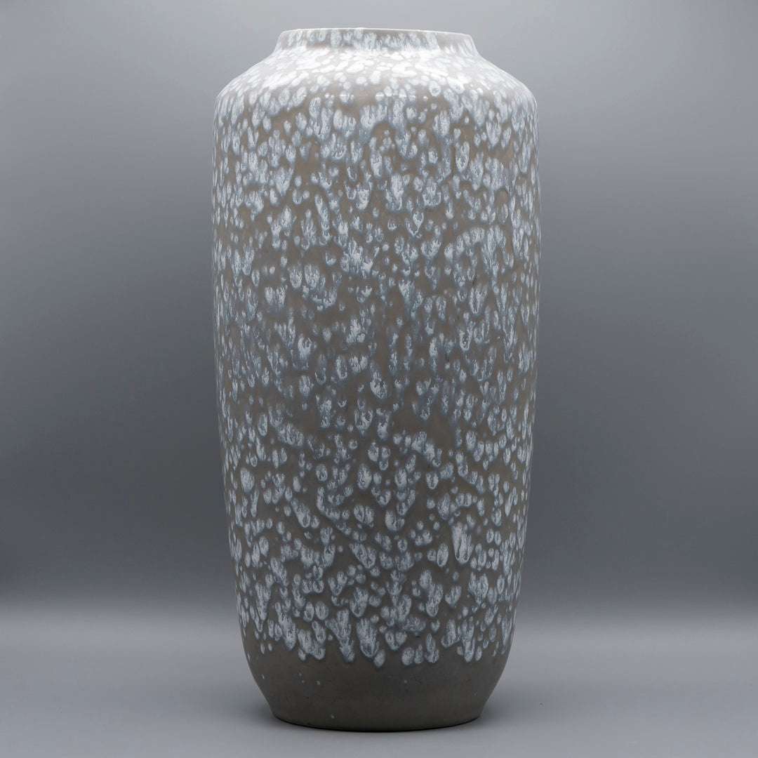 Taupe Ceramic Vase - Scheurich, 1970s