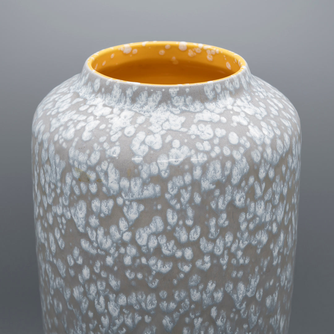 Taupe Ceramic Vase - Scheurich, 1970s