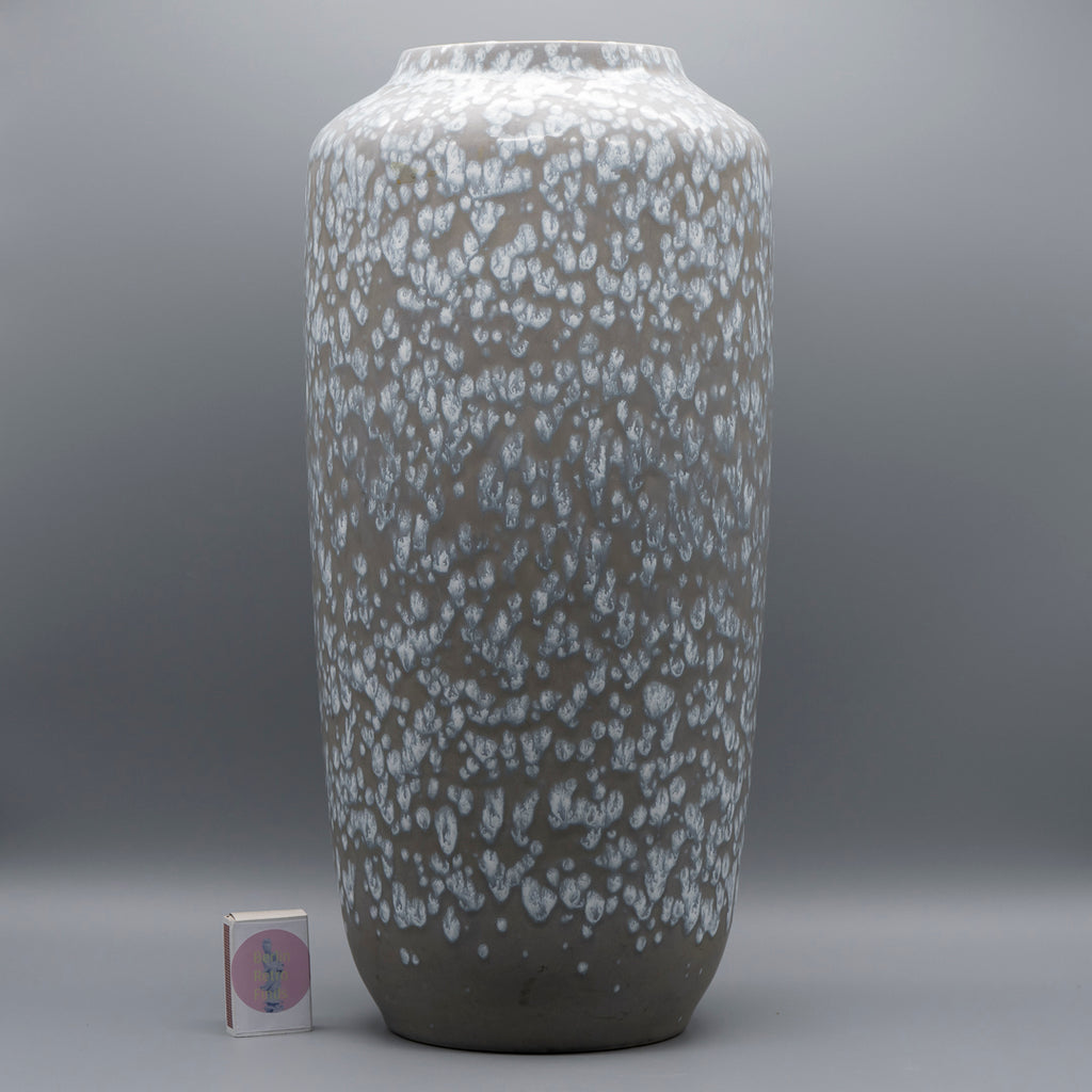Taupe Ceramic Vase - Scheurich, 1970s