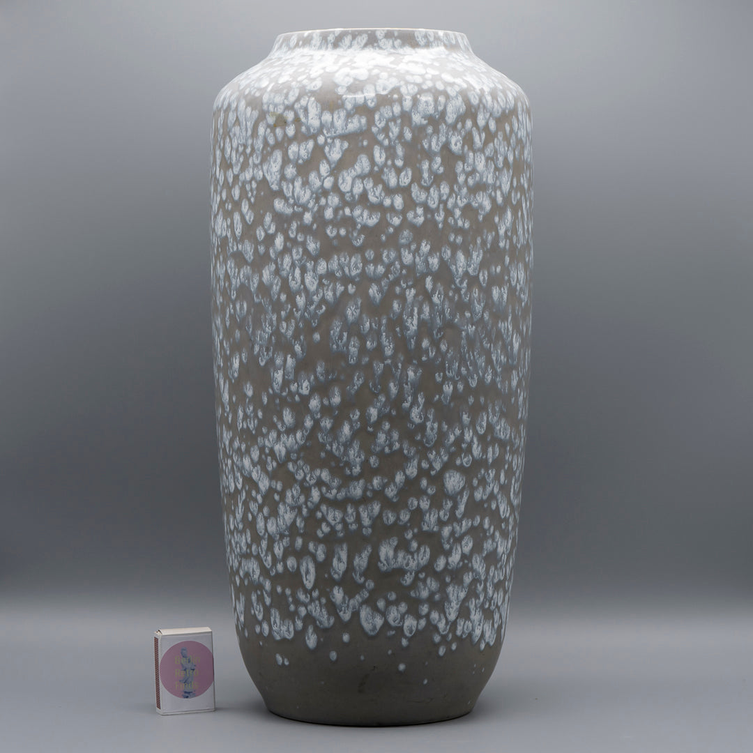 Taupe Ceramic Vase - Scheurich, 1970s