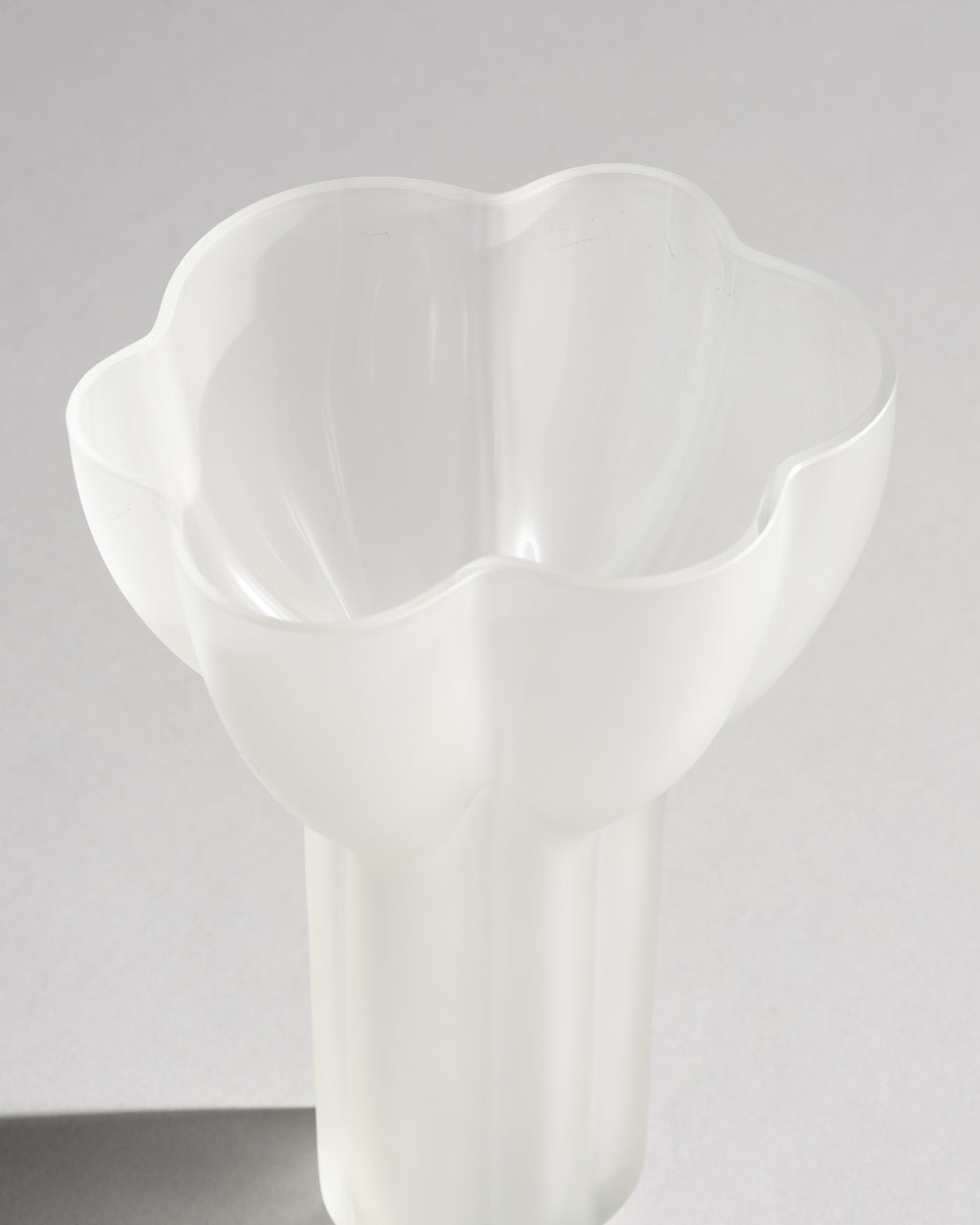 Black & Frosted Glass Vase Duo - Tapio Wirkkala for Rosenthal, 1970s