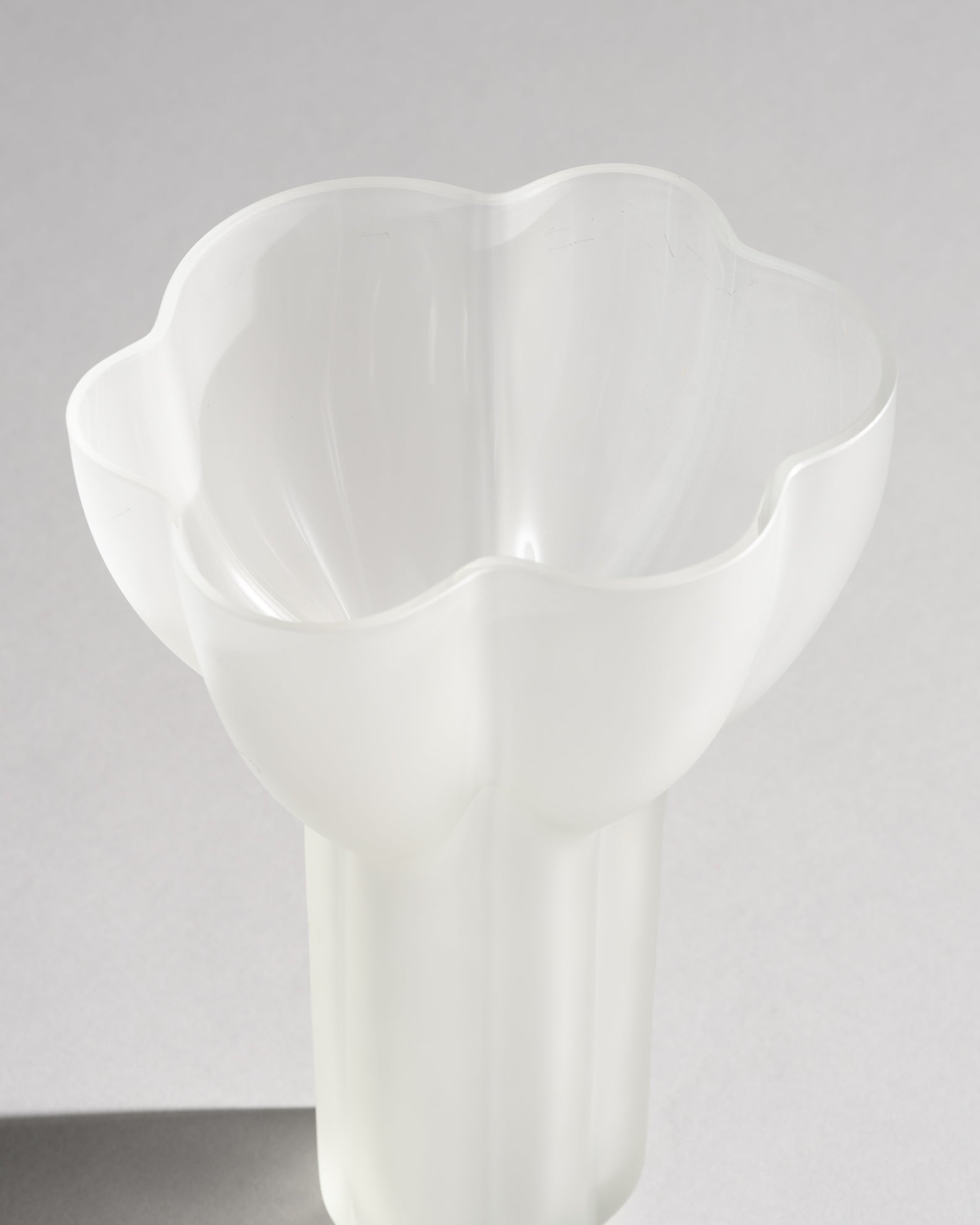 Black & Frosted Glass Vase Duo - Tapio Wirkkala for Rosenthal, 1970s