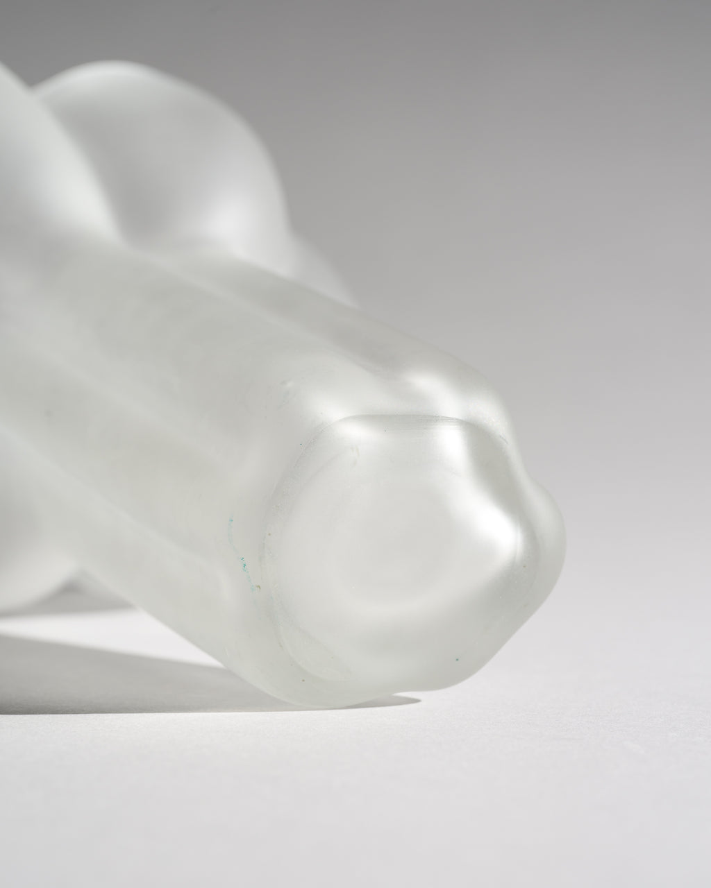 Black & Frosted Glass Vase Duo - Tapio Wirkkala for Rosenthal, 1970s