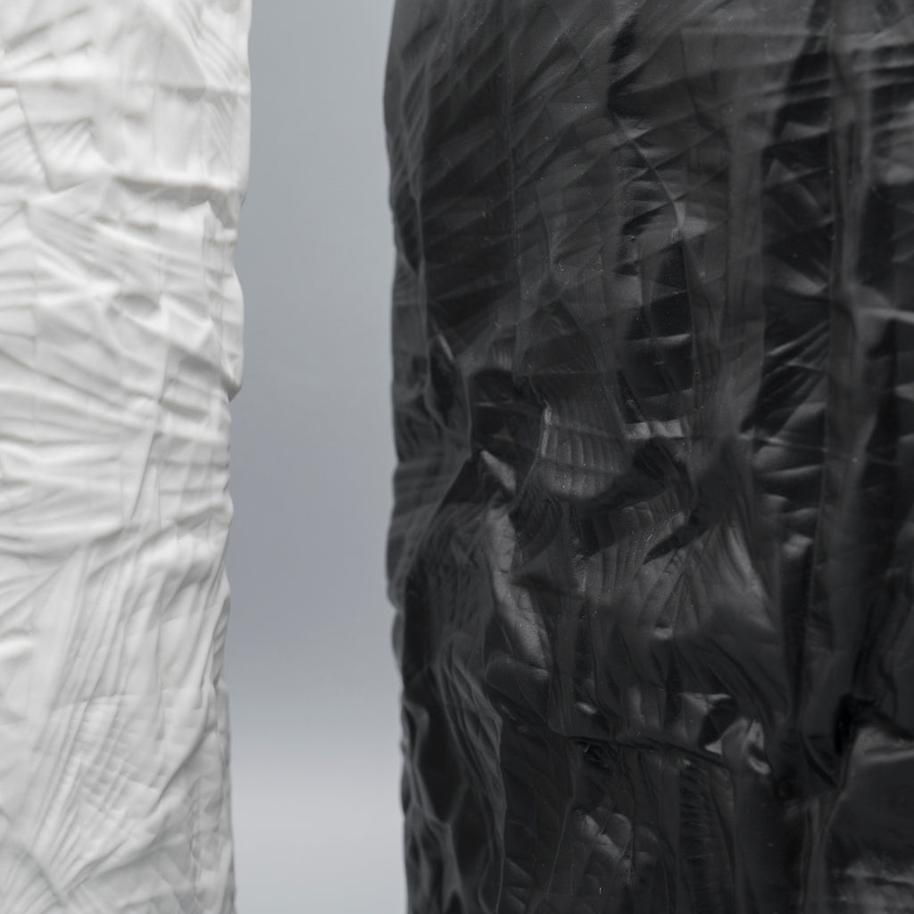 Porcelain Vase Duo “Paper Relief” – Martin Freyer for Rosenthal, 1970s