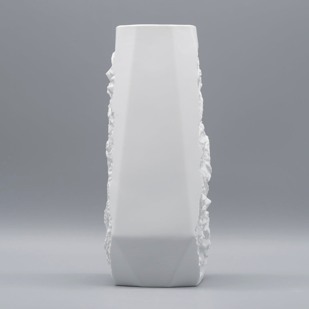 Fossil Relief Biscuit Porcelain Vase - Manfred Frey for AK Kaiser, 1970s