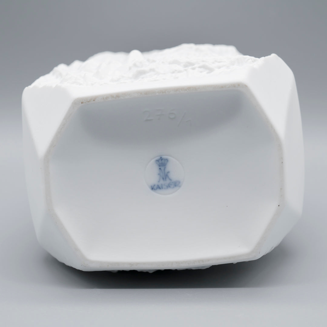 Fossil Relief Biscuit Porcelain Vase - Manfred Frey for AK Kaiser, 1970s