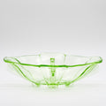 Uranium Green Glass Bowl - attributed to Heřmanova Hut, 1920s–1940s