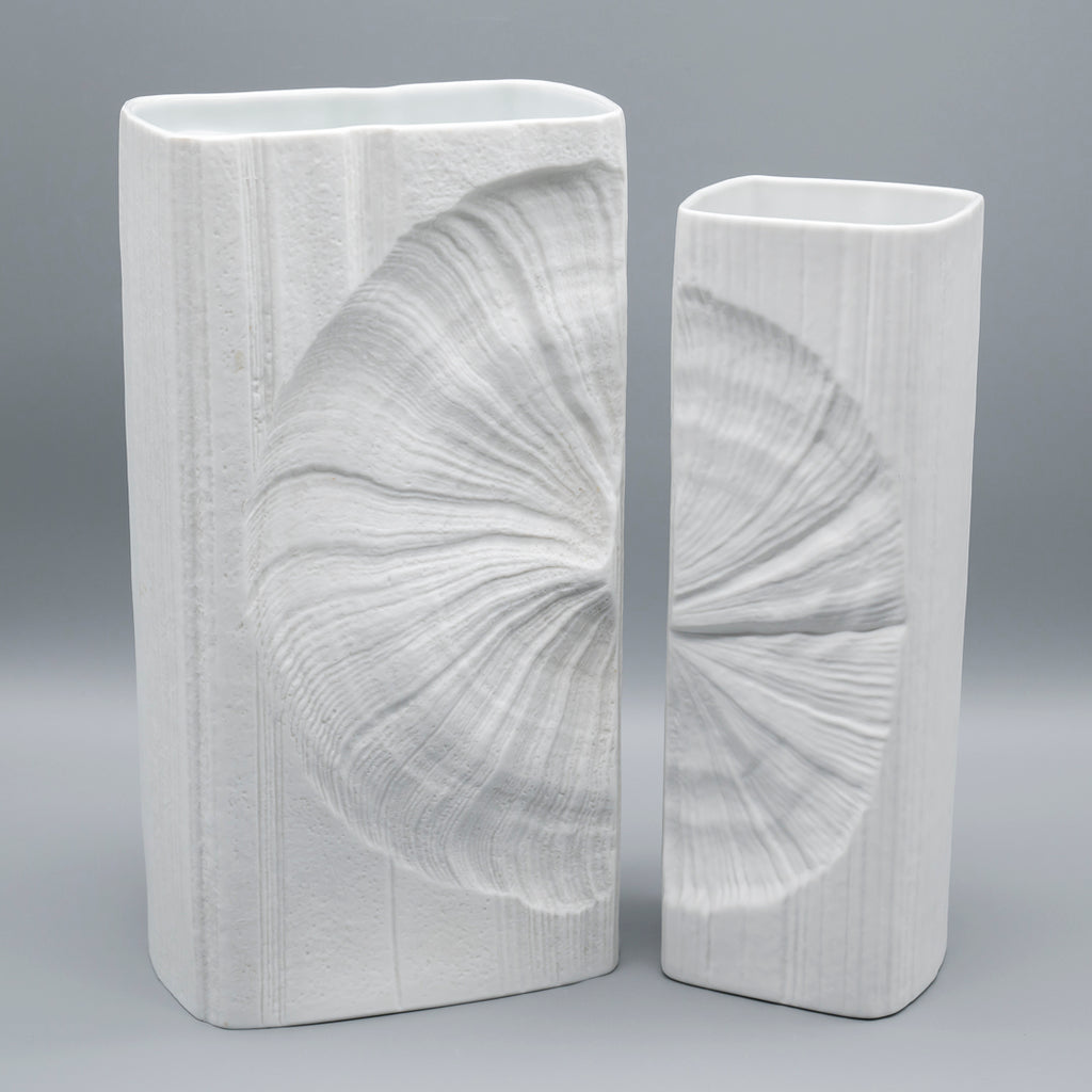 Bisque Porcelain Vase Duo – Martin Freyer for Rosenthal, 1970s