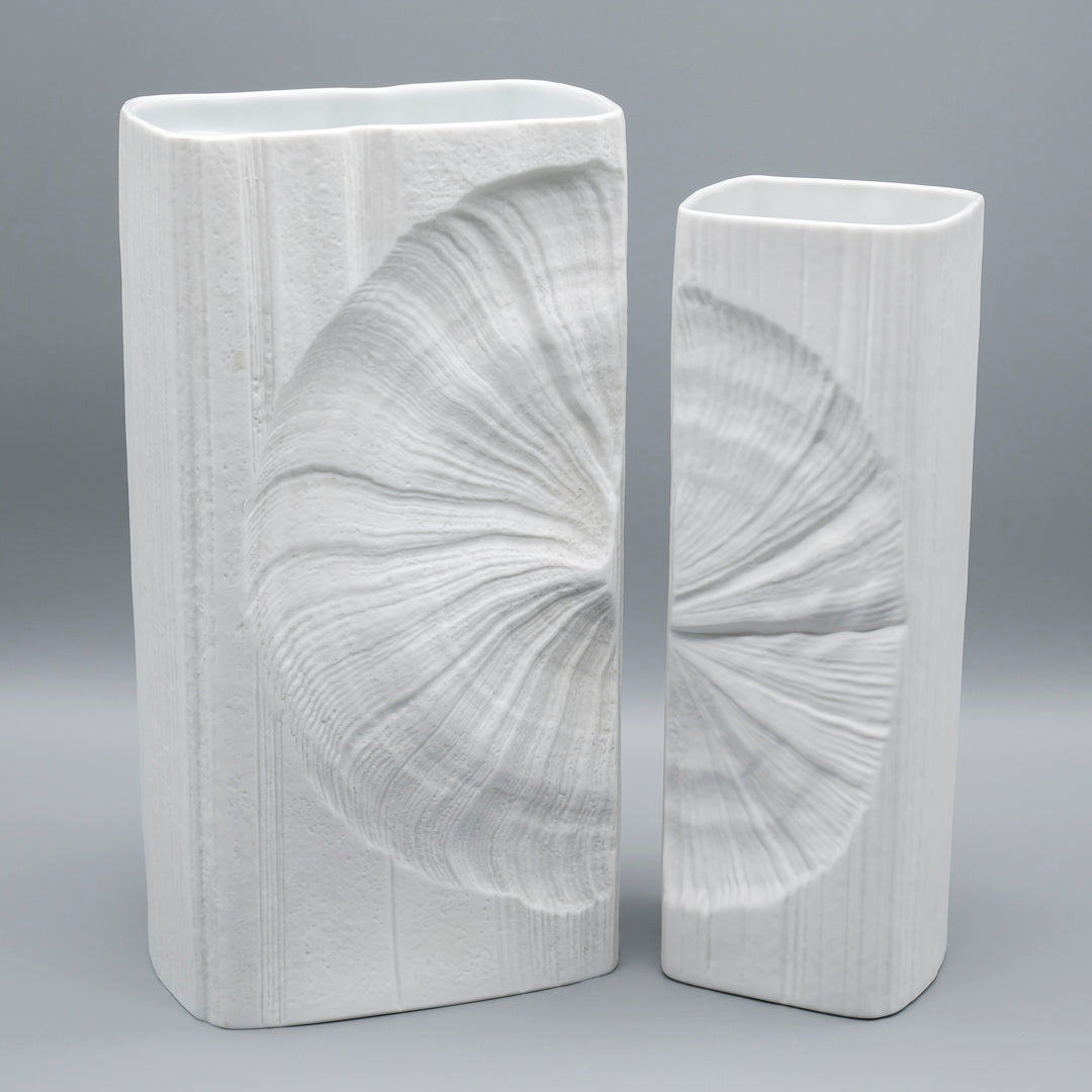 Bisque Porcelain Vase Duo – Martin Freyer for Rosenthal, 1970s