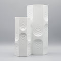 Op-Art Porcelain Vase Duo - Manfred Frey for AK Kaiser, 1970s