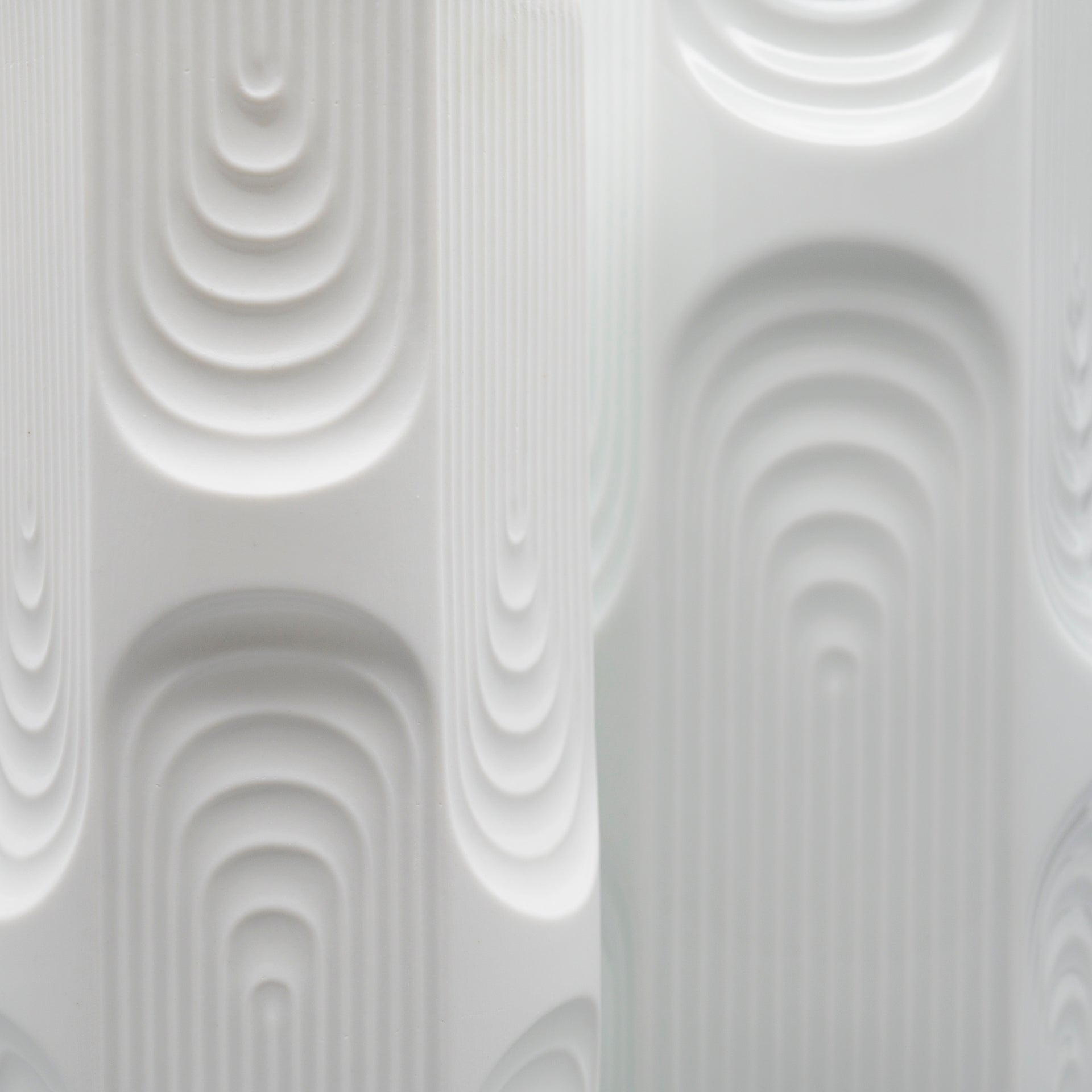 Op-Art Porcelain Vase Duo - Manfred Frey for AK Kaiser, 1970s