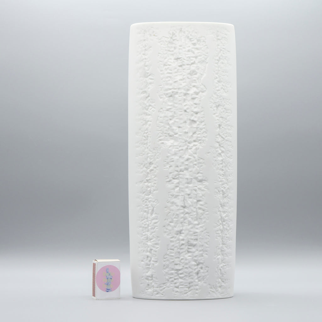 White Bisque Porcelain Vase Duo – Martin Freyer for Rosenthal, 1960s