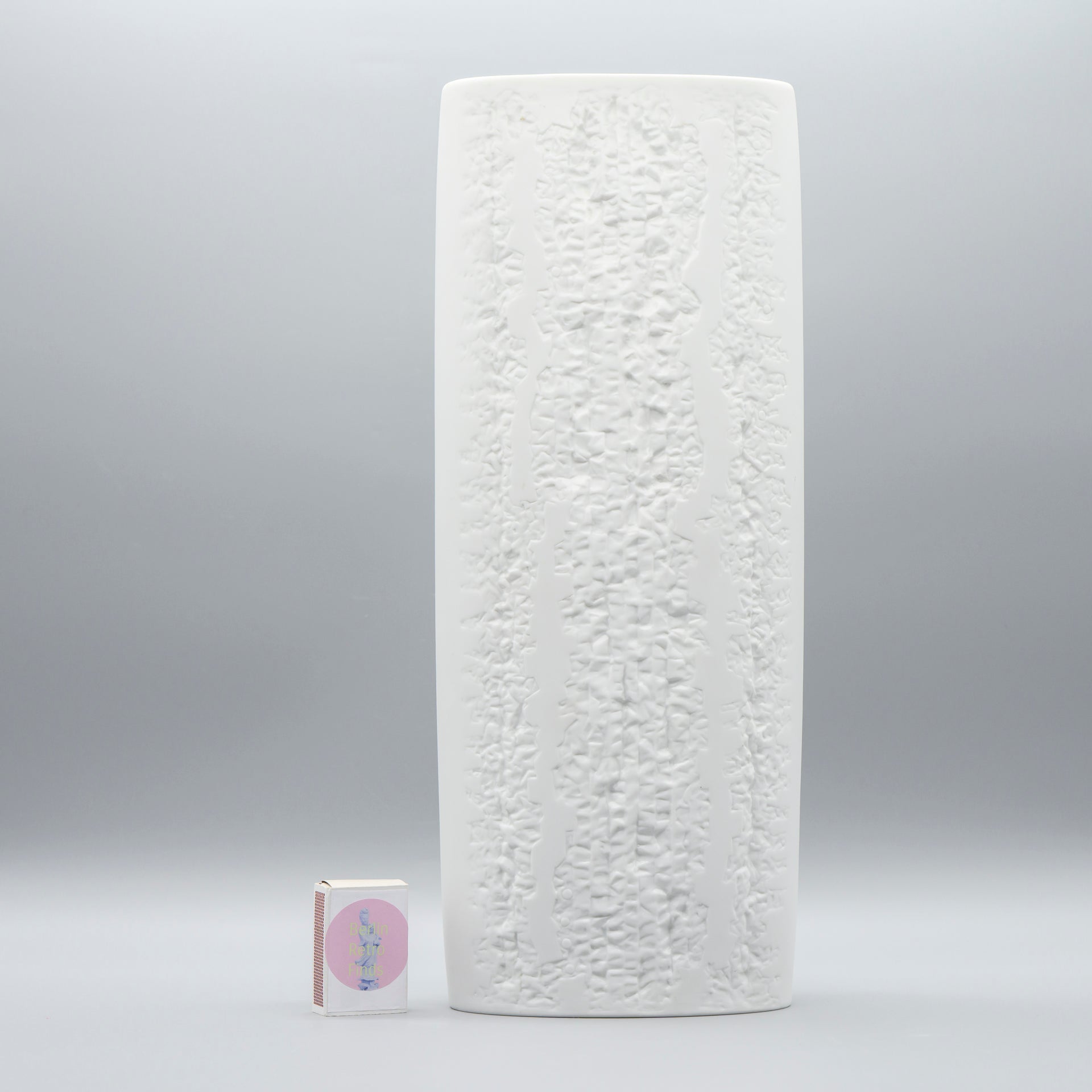White Bisque Porcelain Vase Duo – Martin Freyer for Rosenthal, 1960s