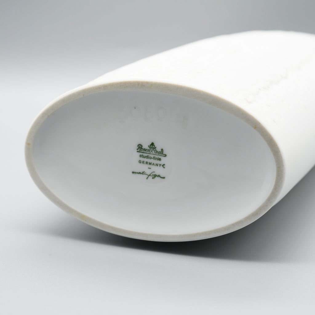 White Bisque Porcelain Vase Duo – Martin Freyer for Rosenthal, 1960s