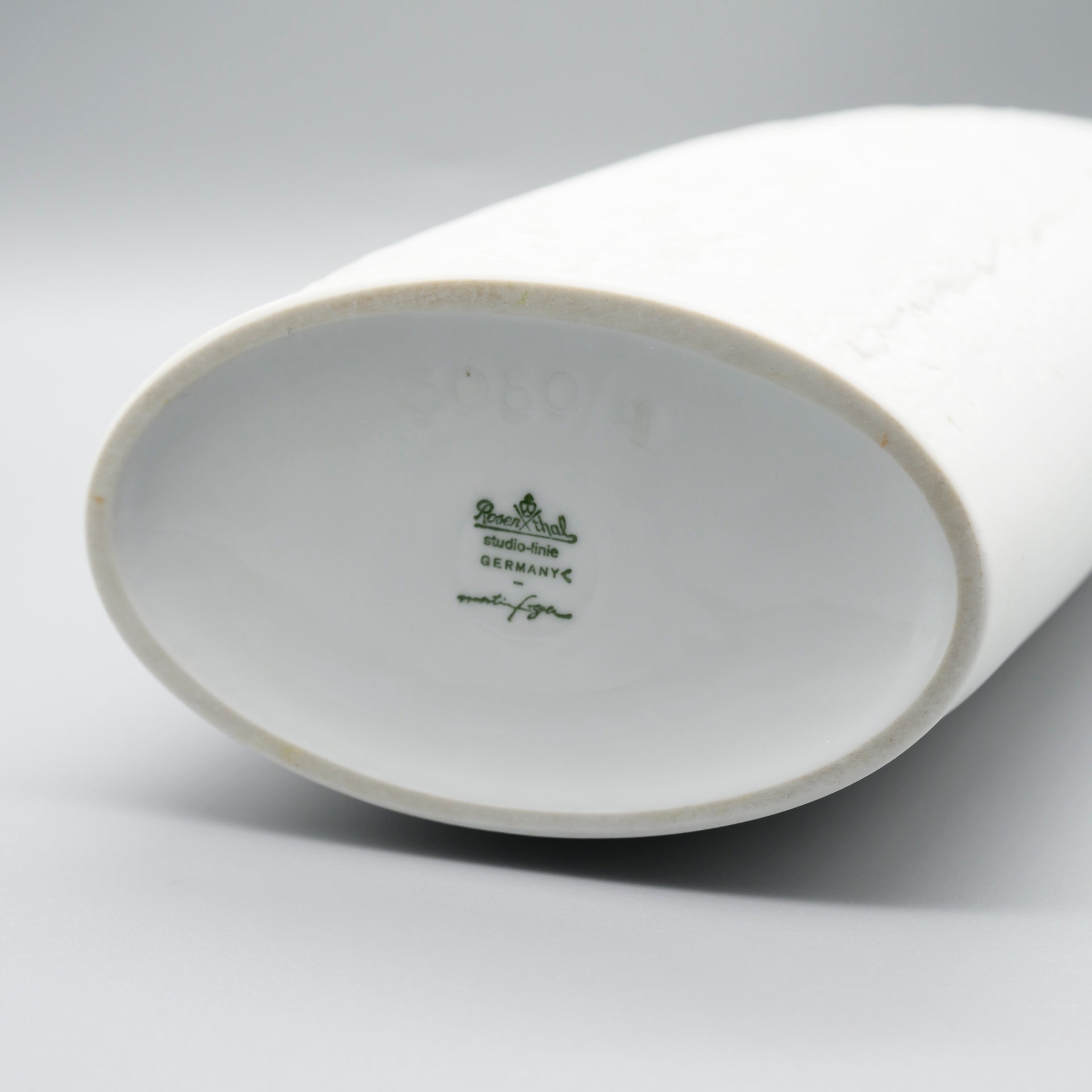 White Bisque Porcelain Vase Duo – Martin Freyer for Rosenthal, 1960s