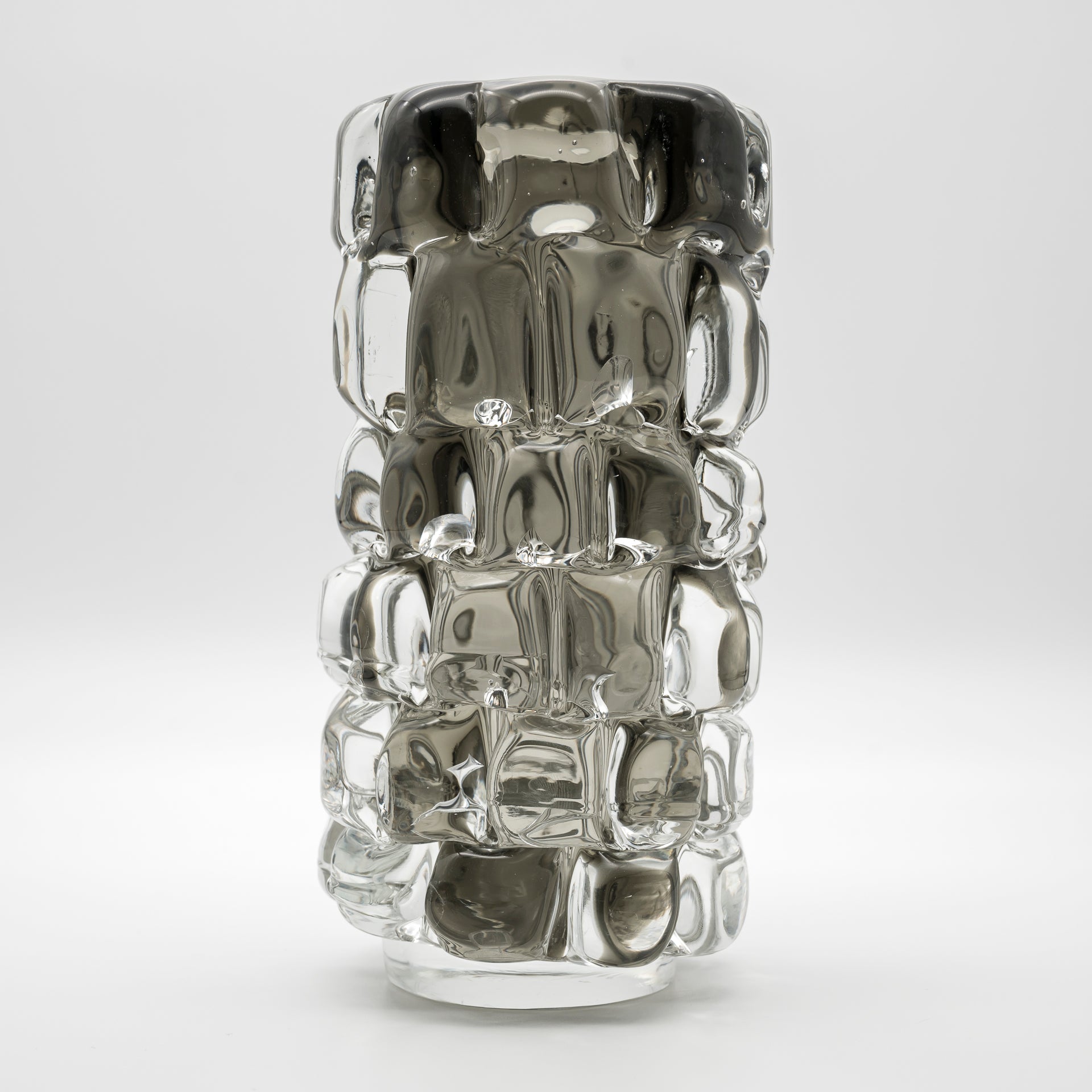 Pineapple Glass Vase – Frantisek Vizner for Skrdlovice, 1971