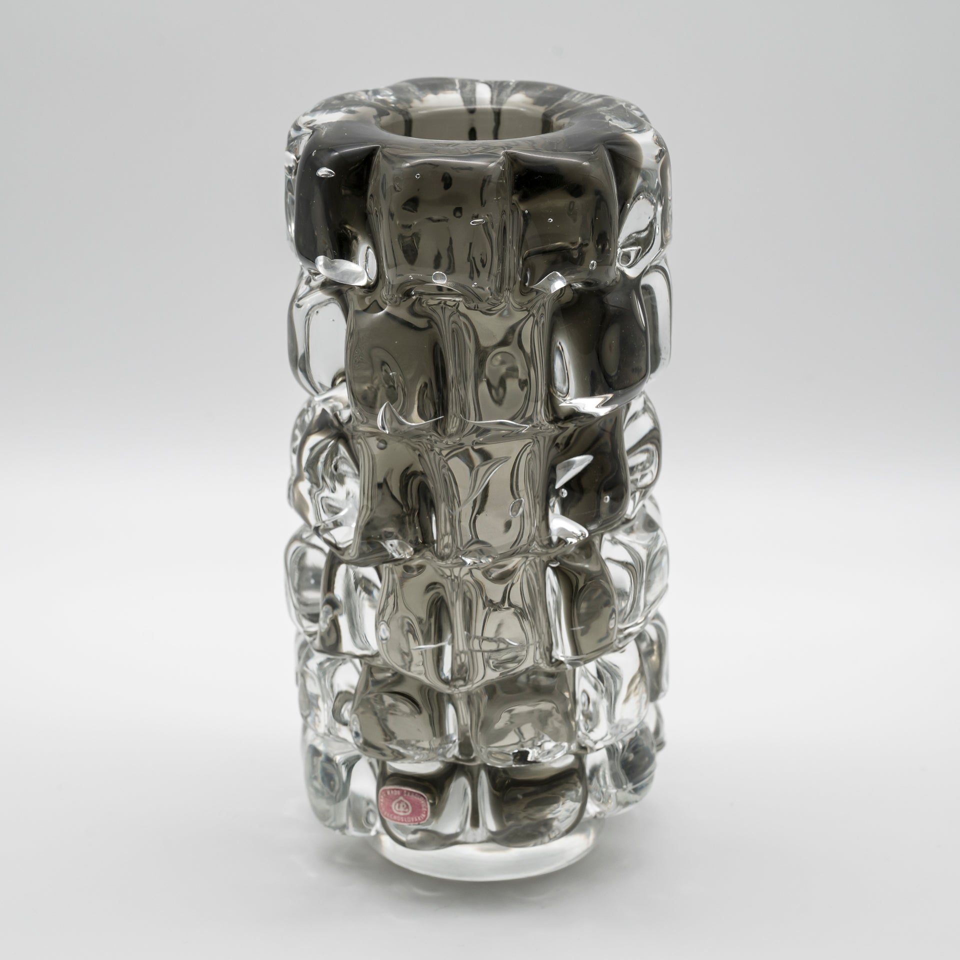 Pineapple Glass Vase – Frantisek Vizner for Skrdlovice, 1971