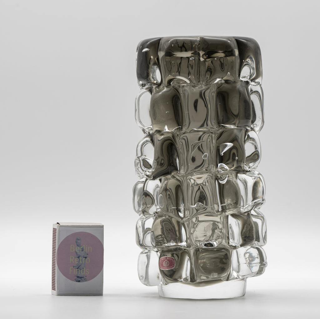 Pineapple Glass Vase – Frantisek Vizner for Skrdlovice, 1971