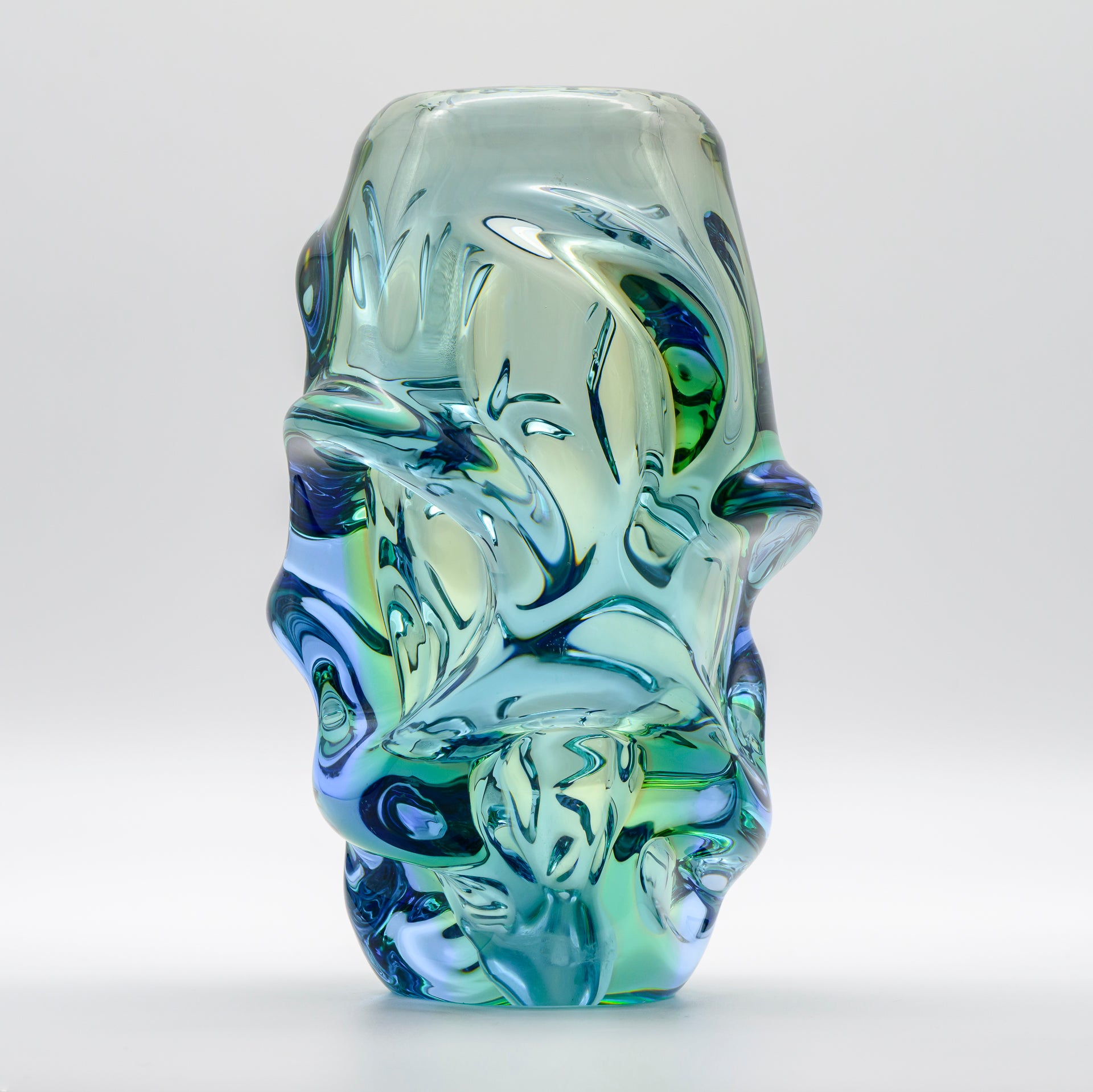 Glass Vase “Propeller” – Jan Kotík for Beránek (Škrdlovice) Glassworks, ca. 1958–1962