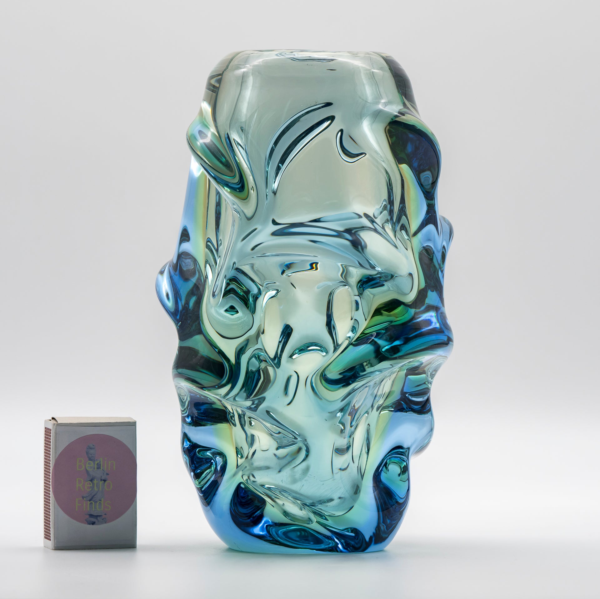 Glass Vase “Propeller” – Jan Kotík for Beránek (Škrdlovice) Glassworks, ca. 1958–1962