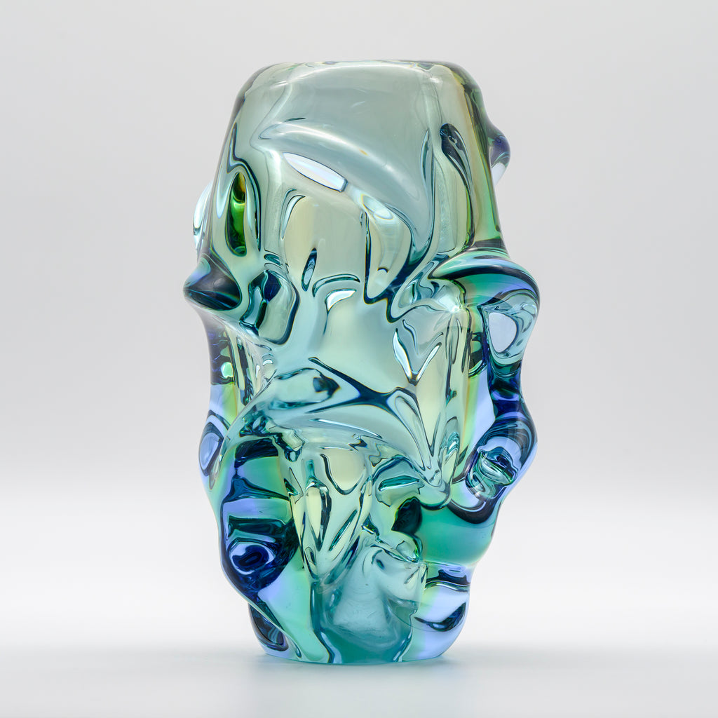 Glass Vase “Propeller” – Jan Kotík for Beránek (Škrdlovice) Glassworks, ca. 1958–1962