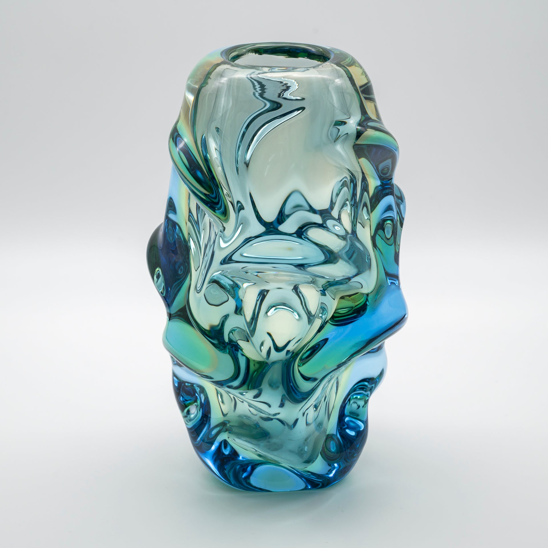Glass Vase “Propeller” – Jan Kotík for Beránek (Škrdlovice) Glassworks, ca. 1958–1962