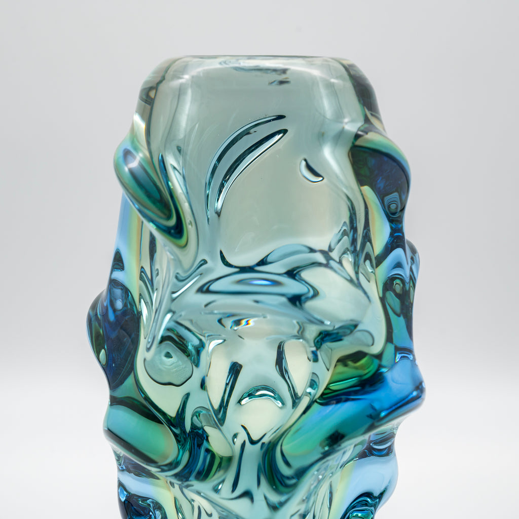 Glass Vase “Propeller” – Jan Kotík for Beránek (Škrdlovice) Glassworks, ca. 1958–1962