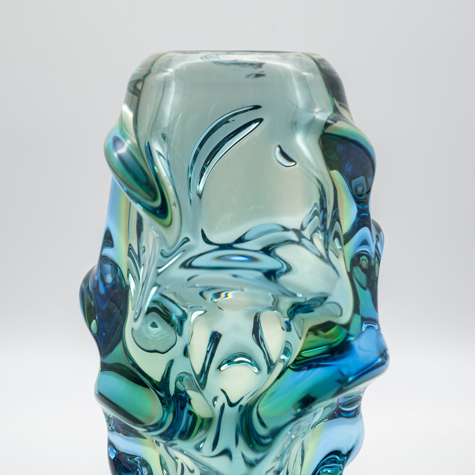 Glass Vase “Propeller” – Jan Kotík for Beránek (Škrdlovice) Glassworks, ca. 1958–1962