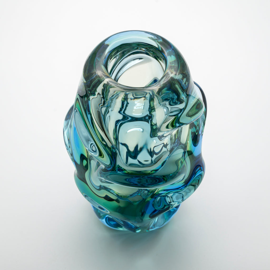 Glass Vase “Propeller” – Jan Kotík for Beránek (Škrdlovice) Glassworks, ca. 1958–1962