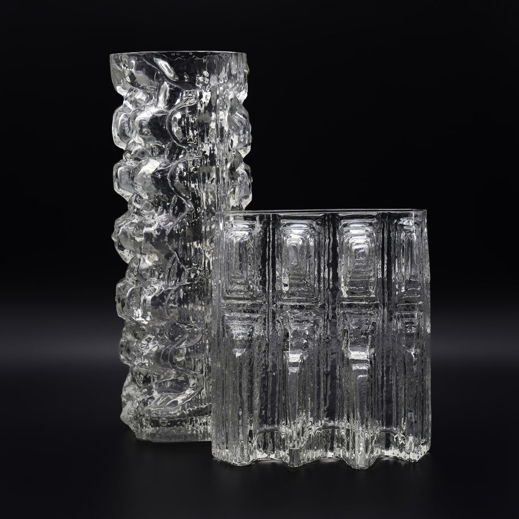 Glasstruktur Vase Duo  – Martin Freyer for Rosenthal, 1970s